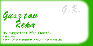 gusztav repa business card